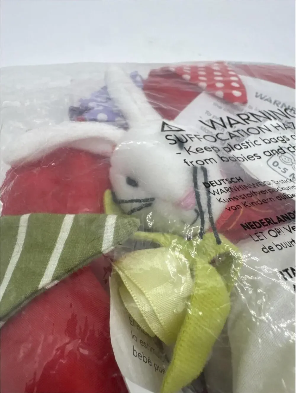 2007 Ikea Nursery Hot Air Balloon Hanging Plush Mobile 20” Bunny Frog Donkey New